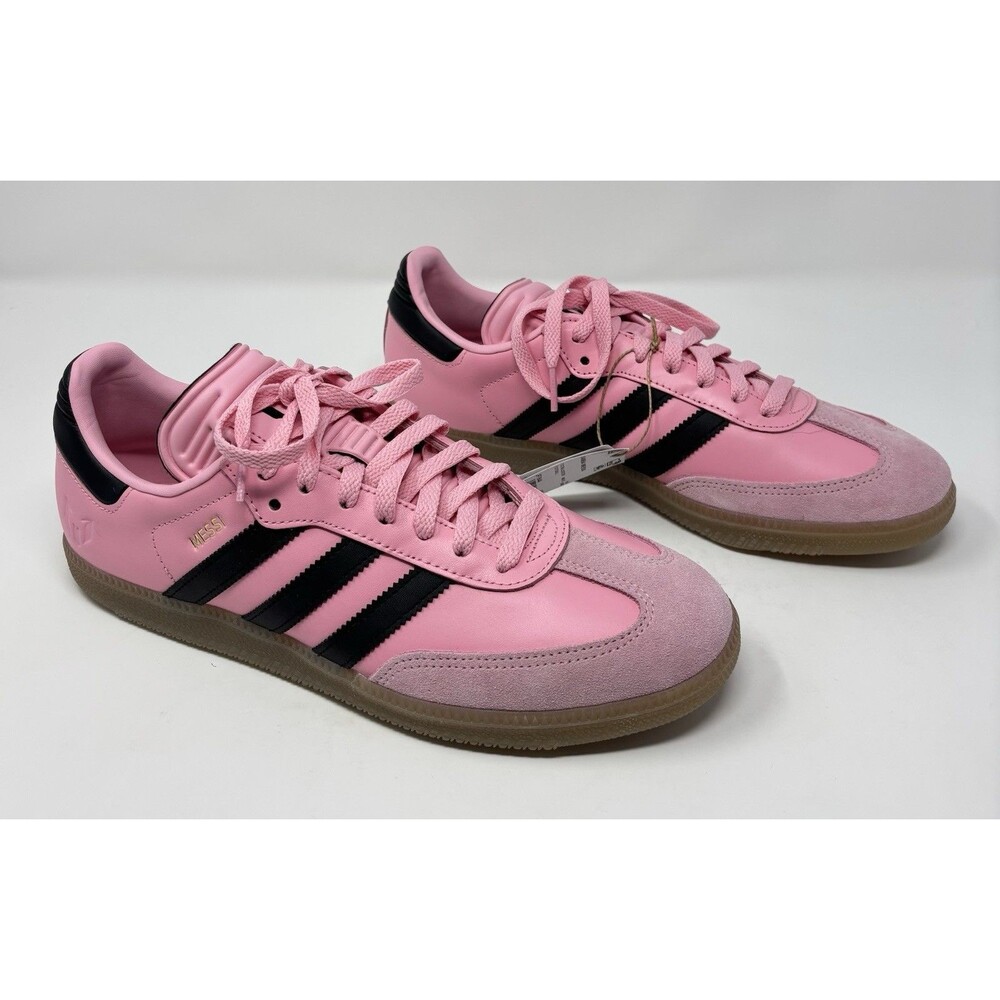 Adidas Men's Samba Messi Size 10 Pink Black |JP7844| Soccer Football Shoes